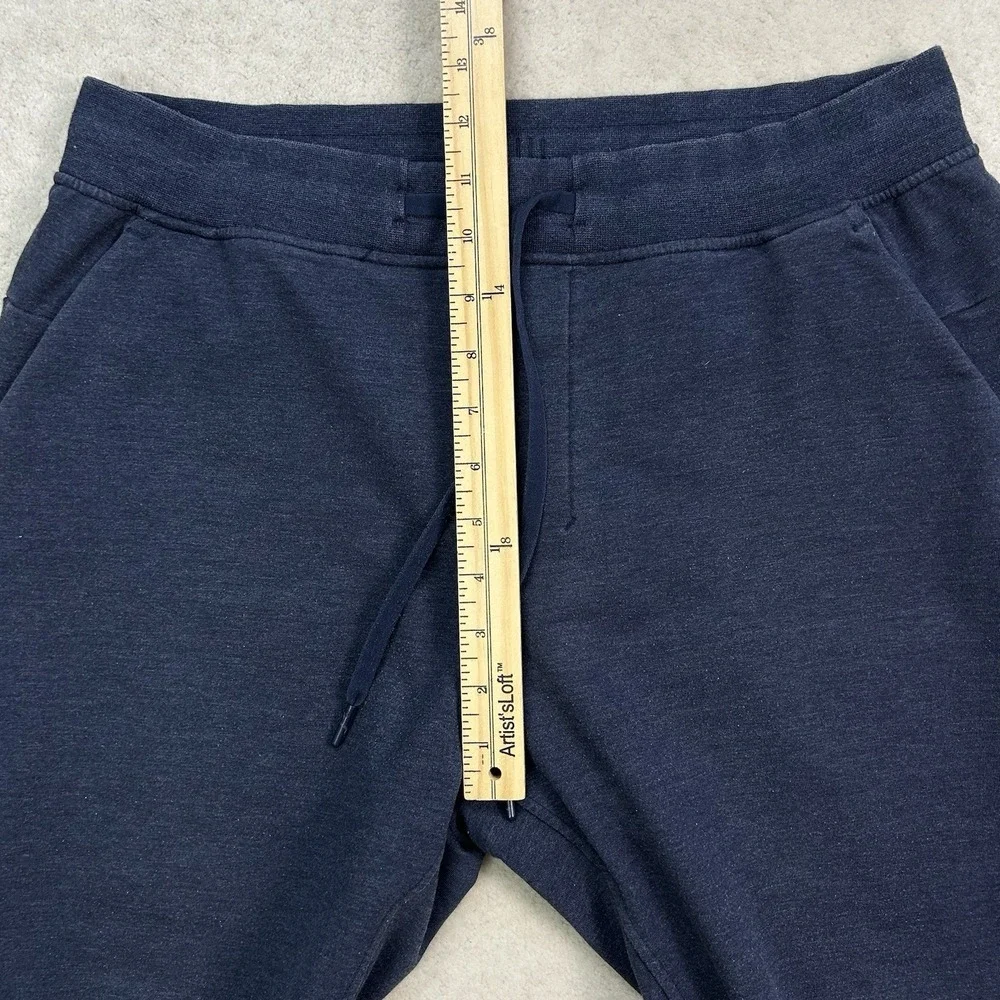 Lululemon City Sweat Joggers Mens Large Sweatpants Taper Leg Pockets Navy